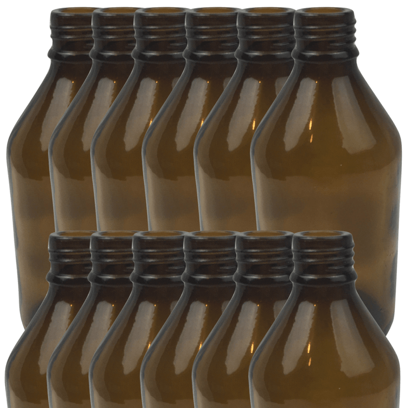 Load image into Gallery viewer, 12x 600ml Amber Glass Bottle Cosmetic Essential Oil General Purpose Storage-1