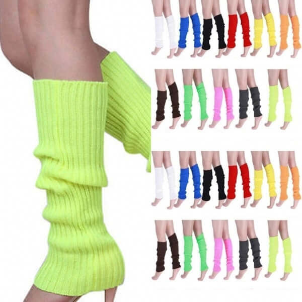 Load image into Gallery viewer, 24x Womens Leg Warmers Disco Winter Knit Dance Party Crochet Legging Socks Costume - Assorted Pack-0