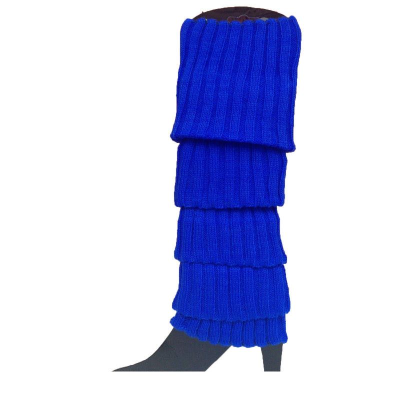 Load image into Gallery viewer, 24x Womens Leg Warmers Disco Winter Knit Dance Party Crochet Legging Socks Costume - Blue-0