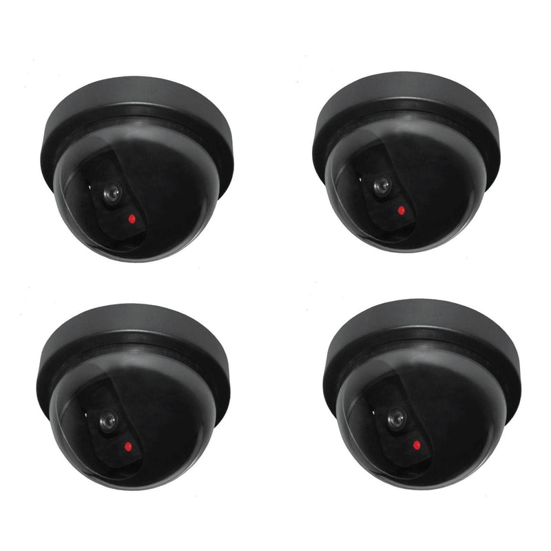 Load image into Gallery viewer, 4x DUMMY SECURITY CAMERA Fake Dome Surveillance Flashing LED Wireless Imitation-1