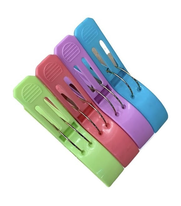 Load image into Gallery viewer, 4x JUMBO PLASTIC CLOTHES PEGS Laundry Clips Washing Line Clothespin Fastener-3
