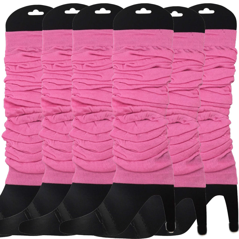 Load image into Gallery viewer, 6x LEG WARMERS Knitted Womens Neon Party Knit Ankle Fluro Dance Costume 80s BULK - Light Pink-0
