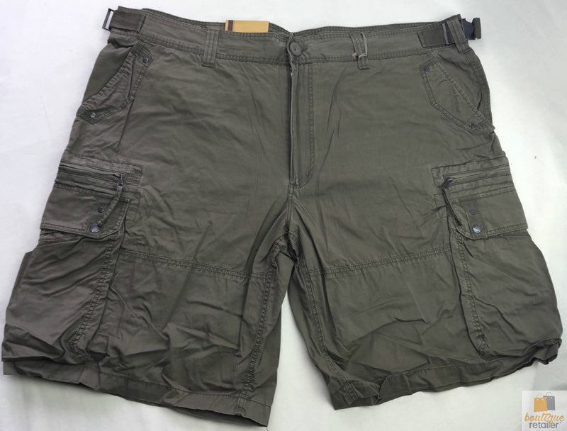 Load image into Gallery viewer, Deluxe CARGO SHORTS Heavy Duty Summer 100% COTTON - Khaki Green-3