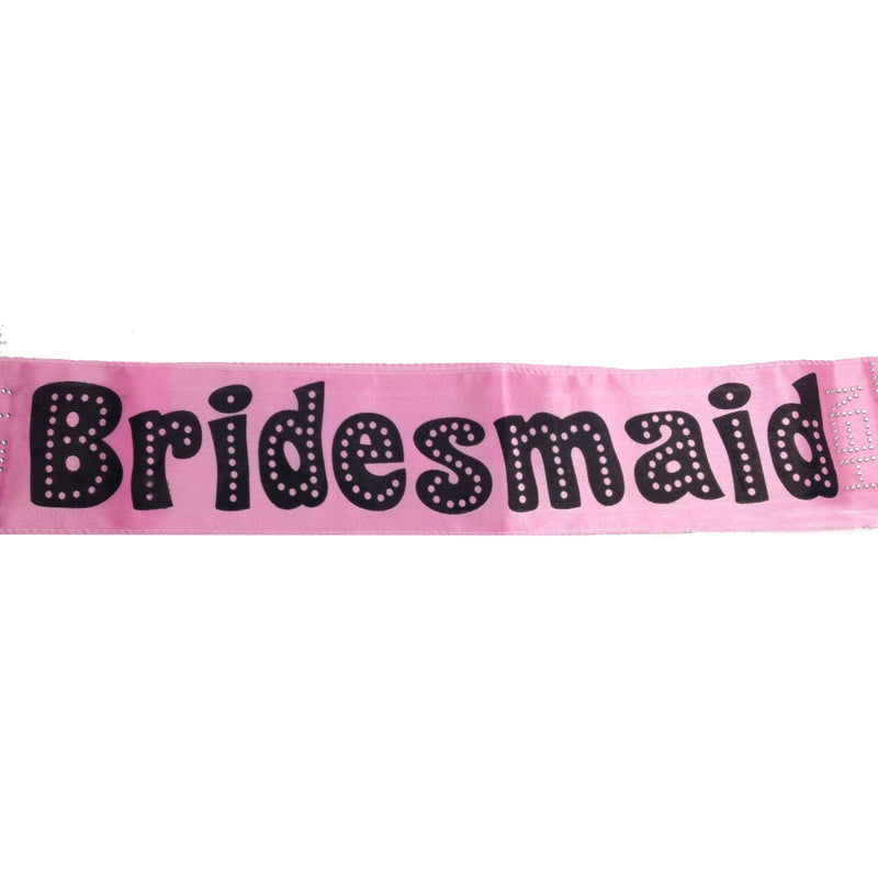 Load image into Gallery viewer, Hens Night Satin Sash Bridal Party Girls Wedding Bridesmaid Accessory - Pink-2