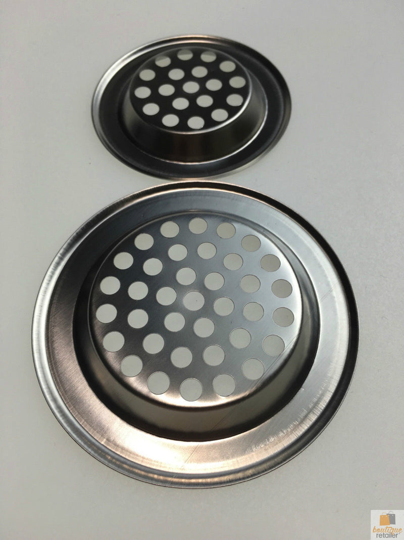 Load image into Gallery viewer, 2x Stainless Steel KITCHEN SINK STRAINERS Laundry Bathroom Bath Drain 75mm 60mm-2