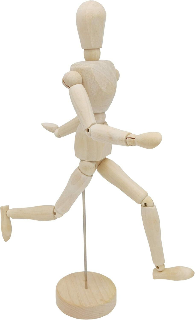 Load image into Gallery viewer, 12" Wooden Artists Male Mannequin Doll Sketch Draw Art Drawing Manikin Toy Model-1