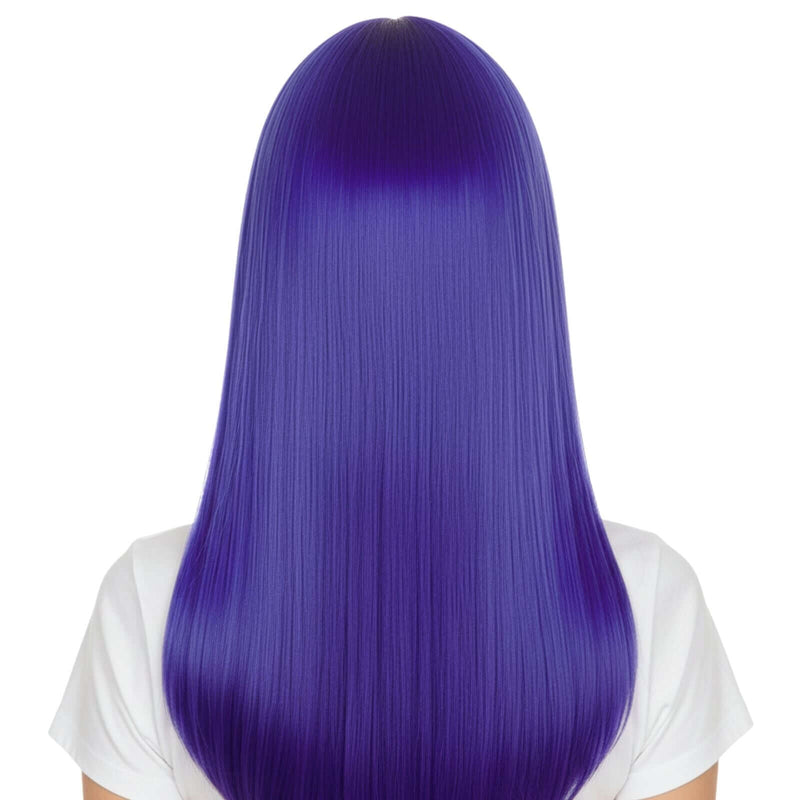 Load image into Gallery viewer, LONG WIG Straight Party Hair Costume Fringe Cosplay Fancy Dress 70cm Womens - Blue (22458)-2