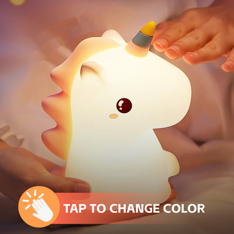 Load image into Gallery viewer, Brillar Cute Squishy Colour Changing Night Light for Kids - Unicorn-0
