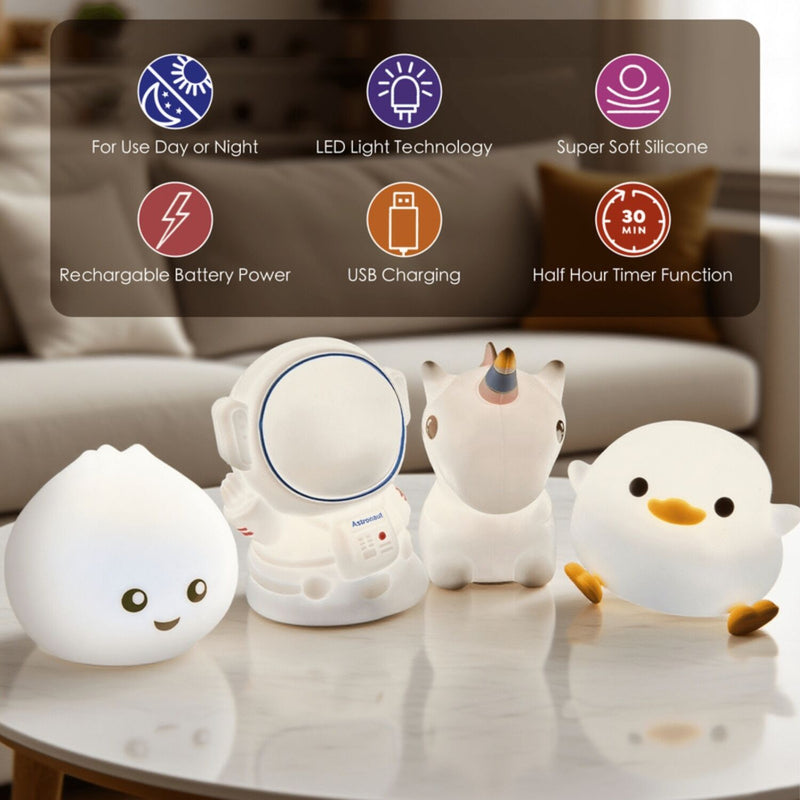 Load image into Gallery viewer, Brillar Cute Squishy Colour Changing Night Light for Kids - Astronaut-3