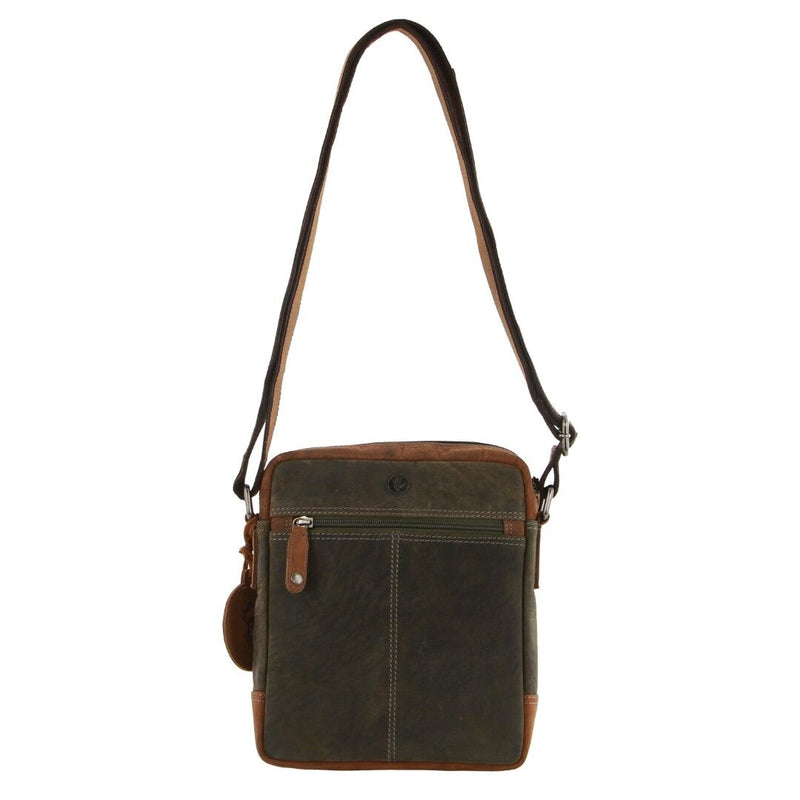Load image into Gallery viewer, Billy The Kid Olive Leather Crossbody/Shoulder Bag-2