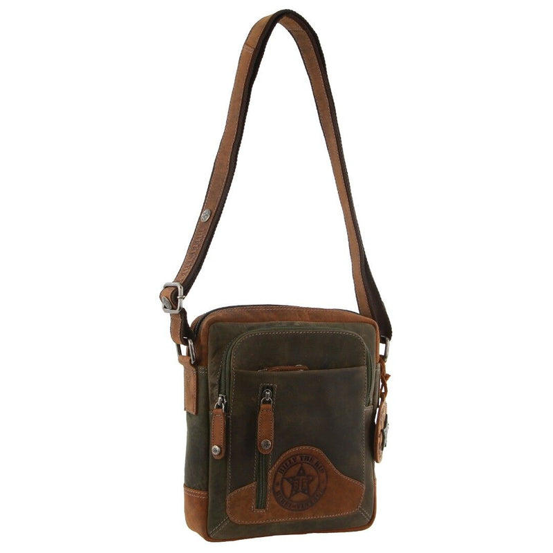 Load image into Gallery viewer, Billy The Kid Olive Leather Crossbody/Shoulder Bag-0