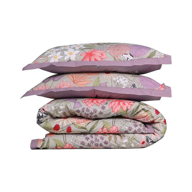 Load image into Gallery viewer, 100% Cloud Cotton Duvet Quilt Cover Set w/ 1 Pillow Case in Serena - Single-2