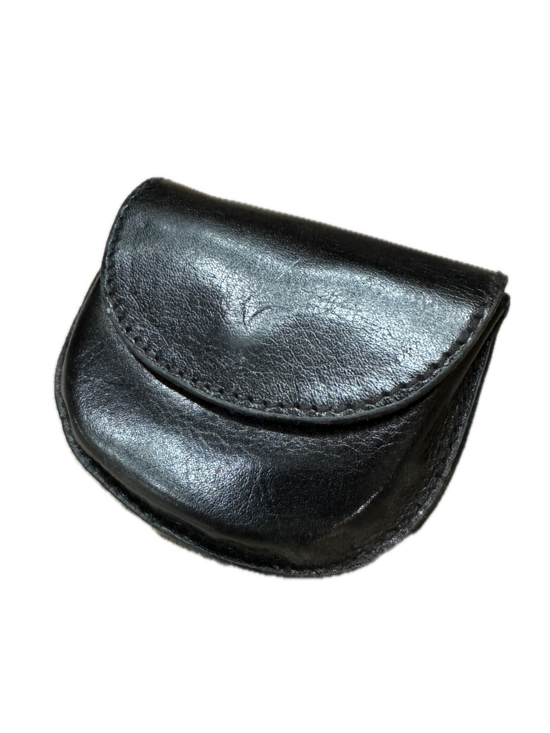 Load image into Gallery viewer, Milleni Genuine Leather Coin Purse Holder Wallet with Belt Loop - Black-3