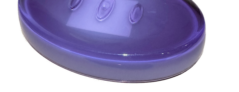 Load image into Gallery viewer, 6x Creative Home Oval Soap Dish Holder Plate - Purple (Bulk)-2