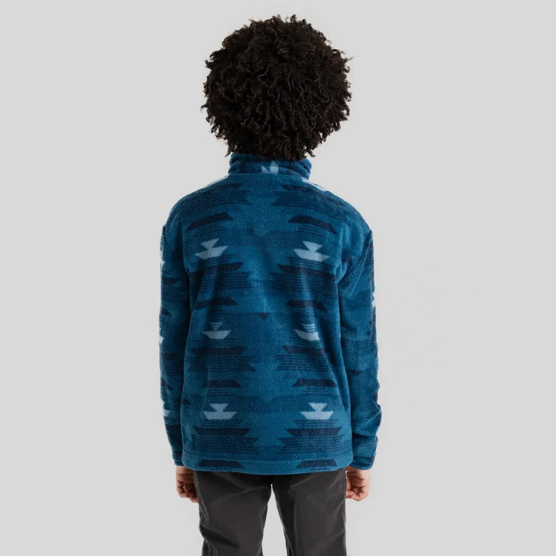 Load image into Gallery viewer, Craghoppers Calke Kids Printed Microfleece Half Zip Jacket – Navy Blue
