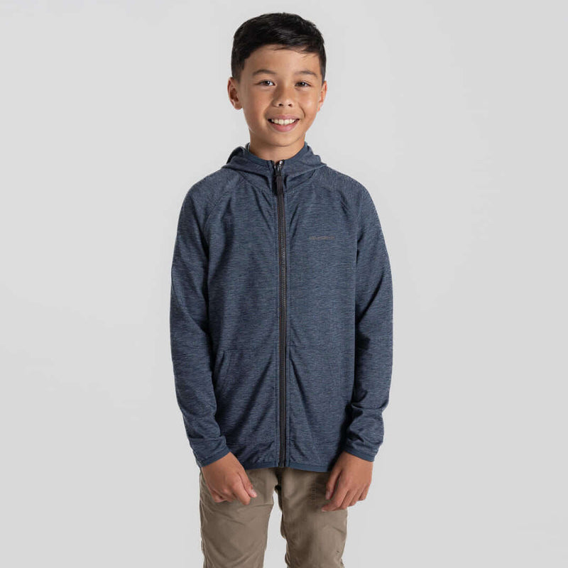 Load image into Gallery viewer, Craghoppers NosiLife Frey Kids Hooded Jacket – | Blue Navy Marl