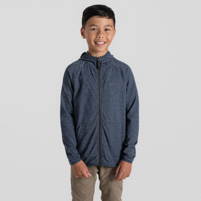 Load image into Gallery viewer, Craghoppers NosiLife Frey Kids Hooded Jacket in Blue Navy Marl-3