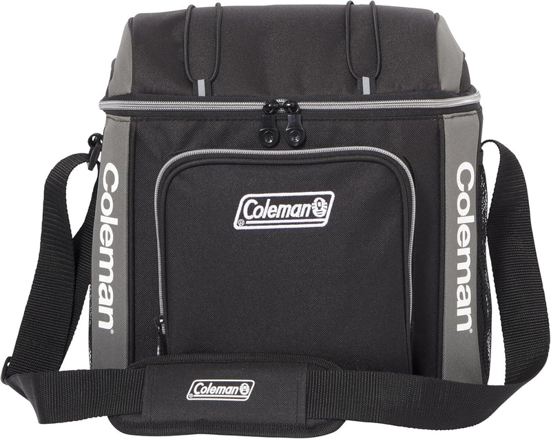 Load image into Gallery viewer, Coleman 16 Can Soft Cooler Insulated Outdoor Camping Picnic Bag in Black-1
