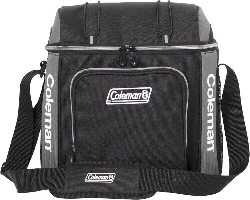 Load image into Gallery viewer, Coleman 16 Can Soft Cooler Insulated Outdoor Camping Picnic Bag in Black-1