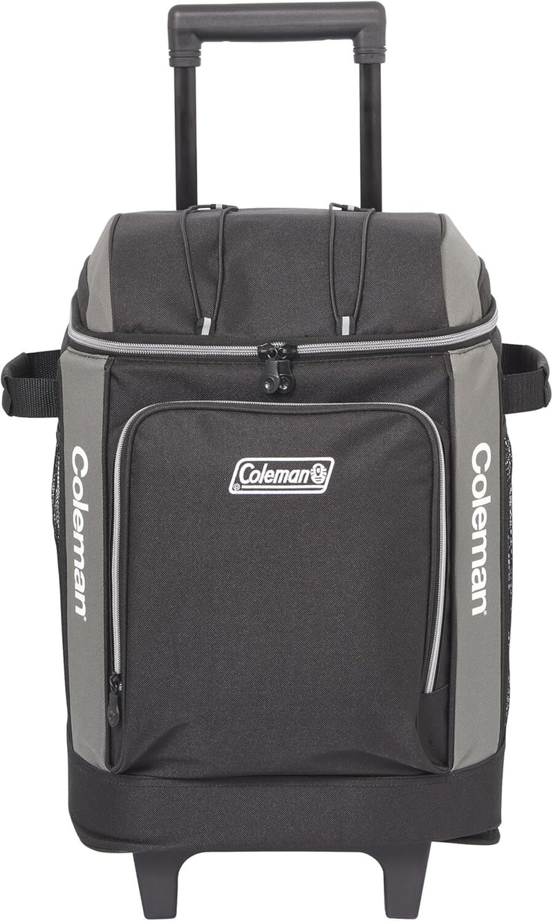 Load image into Gallery viewer, Coleman 42 Can Wheeled Soft Cooler Insulated Outdoor Camping Picnic Bag in Black-0