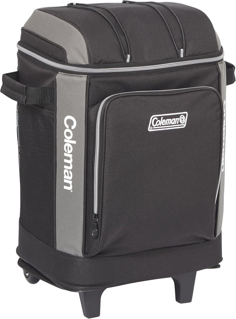 Load image into Gallery viewer, Coleman 42 Can Wheeled Soft Cooler Insulated Outdoor Camping Picnic Bag in Black-3