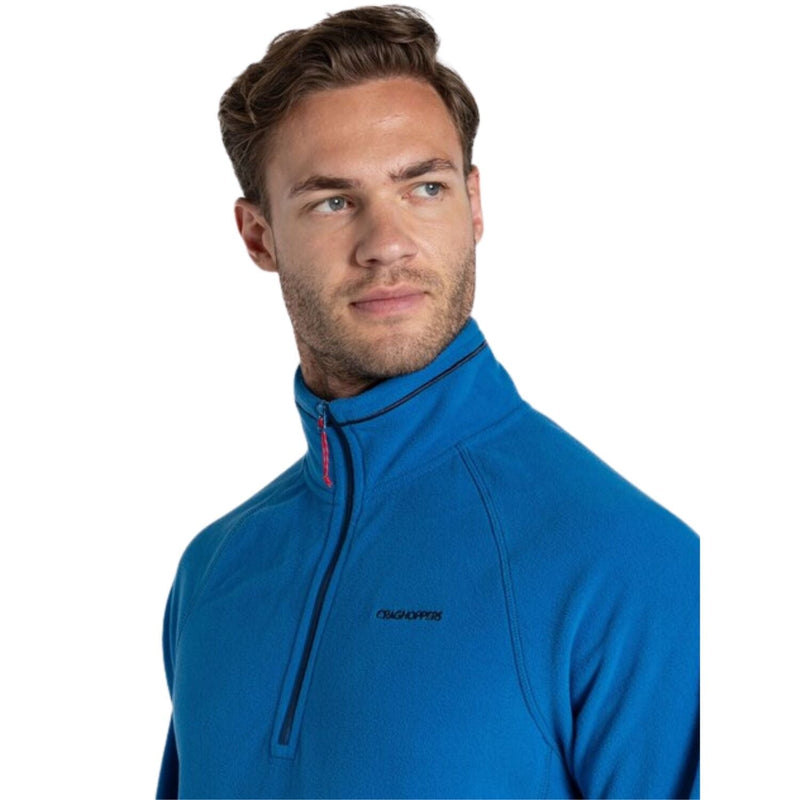 Load image into Gallery viewer, Craghoppers Corey VI Men's Recycled Microfleece Zip Fleece Top – Fresh Blue