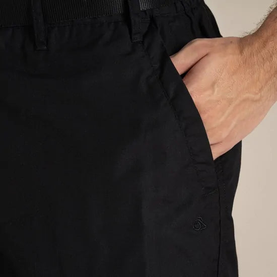 Load image into Gallery viewer, Craghoppers Men's Kiwi Convertible Trousers/Shorts – Black | Regular