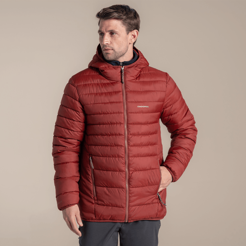 Load image into Gallery viewer, Craghoppers Compresslite IX Men's Hooded Puffer Jacket – Red Jasper