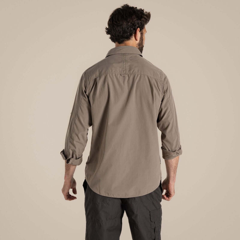 Load image into Gallery viewer, Craghoppers Kiwi Long Sleeve Outdoor Shirt – Pebble