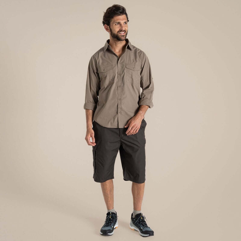 Load image into Gallery viewer, Craghoppers Kiwi Long Sleeve Outdoor Shirt – Pebble