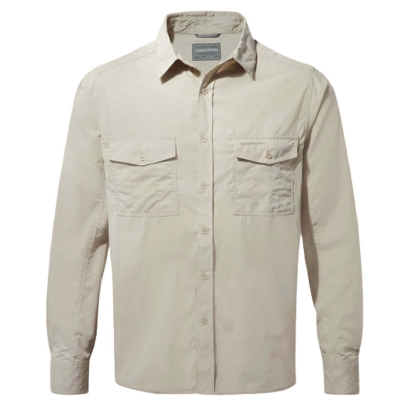 Load image into Gallery viewer, Craghoppers Kiwi Long Sleeve Outdoor Shirt – Oatmeal