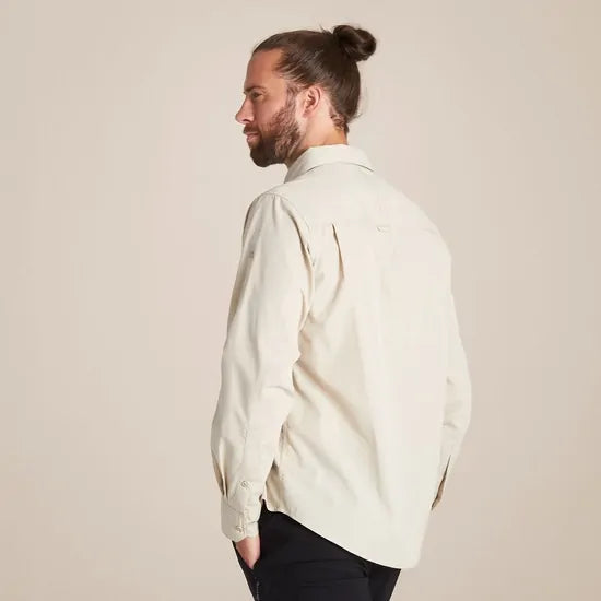 Load image into Gallery viewer, Craghoppers Kiwi Long Sleeve Outdoor Shirt in Oatmeal-4