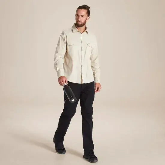 Load image into Gallery viewer, Craghoppers Kiwi Long Sleeve Outdoor Shirt – Oatmeal