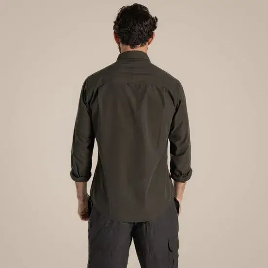 Load image into Gallery viewer, Craghoppers Kiwi Long Sleeve Outdoor Shirt – Woodland Green