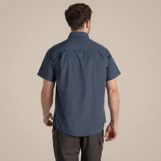 Load image into Gallery viewer, Craghoppers Kiwi Short Sleeve Outdoor Shirt – Ombre Blue