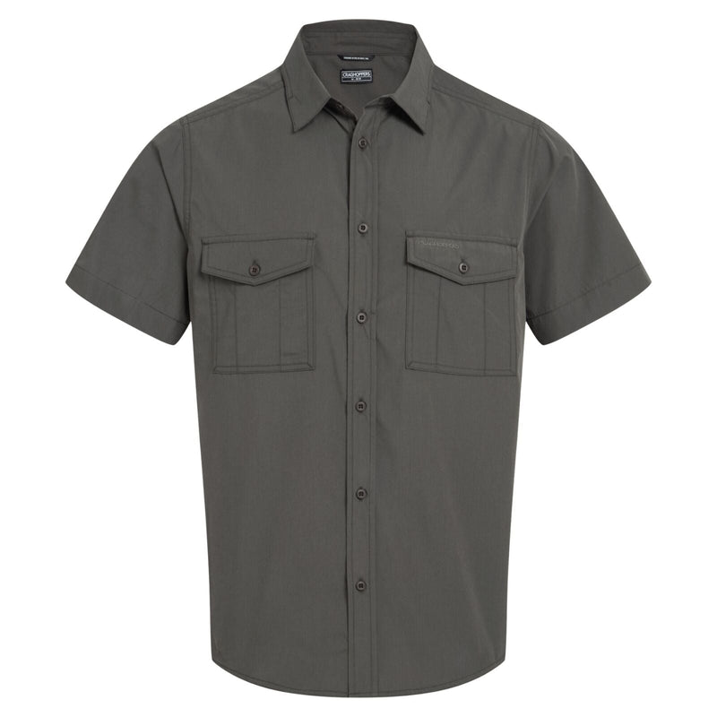Load image into Gallery viewer, Craghoppers Kiwi II Short Sleeve UPF50+ Hiking Shirt in Cedar-1