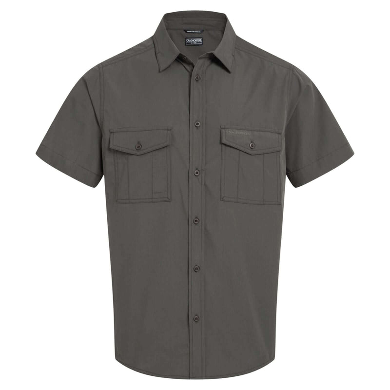 Load image into Gallery viewer, Craghoppers Kiwi II Short Sleeve Hiking Shirt – UPF50+ | Cedar