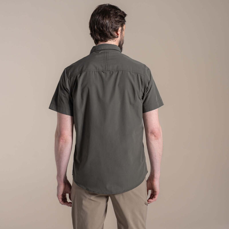 Load image into Gallery viewer, Craghoppers Kiwi II Short Sleeve Hiking Shirt – UPF50+ | Cedar