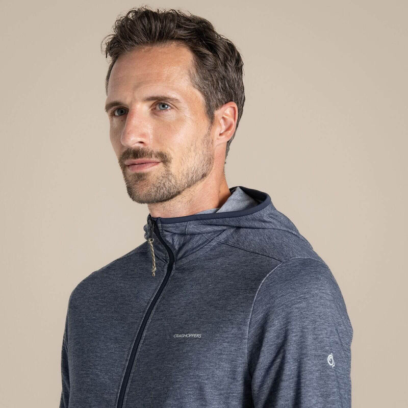 Load image into Gallery viewer, Craghoppers NosiLife Deft Hooded Men’s Travel Jacket – Blue Navy Marl