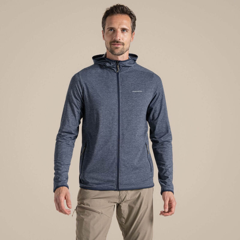 Load image into Gallery viewer, Craghoppers NosiLife Deft Hooded Men’s Travel Jacket – Blue Navy Marl