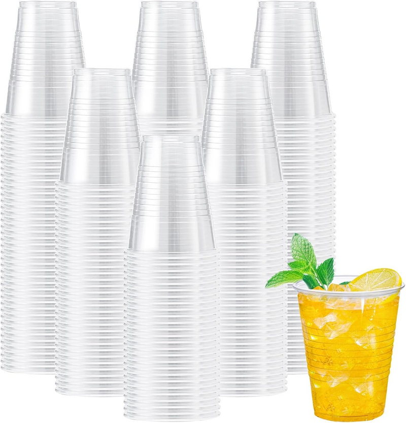 Load image into Gallery viewer, 1200x 9oz (266ml) Premium Plastic Clear Cups Extra Strong PET BPA Free-0
