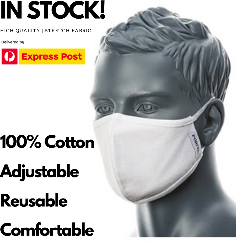 Load image into Gallery viewer, 100% Cotton Face Mask Washable Reusable Mask Protect Anti-Microbial Fabric Mouth Cover-3