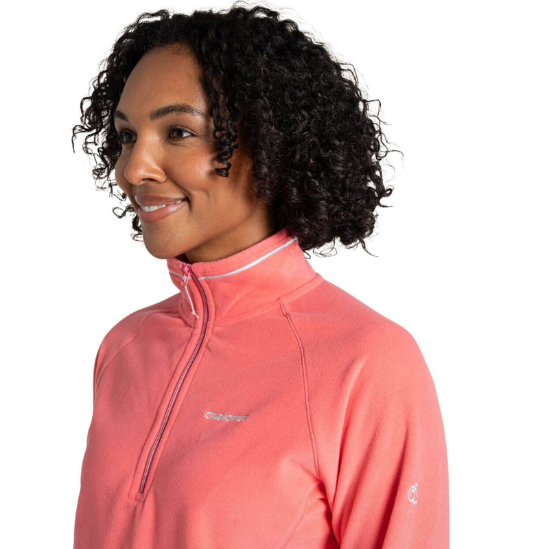 Load image into Gallery viewer, Craghoppers Miska VI Women's Recycled Half Zip Fleece Pullover – Coral Reef