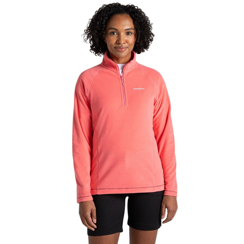 Load image into Gallery viewer, Craghoppers Womens Miska VI Lightweight Recycled Microfleece Half Zip Fleece Pullover in Coral Reef-3