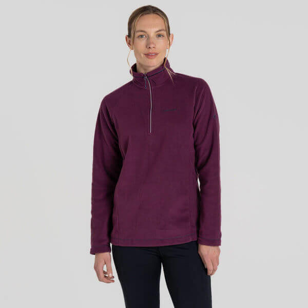 Load image into Gallery viewer, Craghoppers Miska VI Women's Half Zip Fleece Top – Beet
