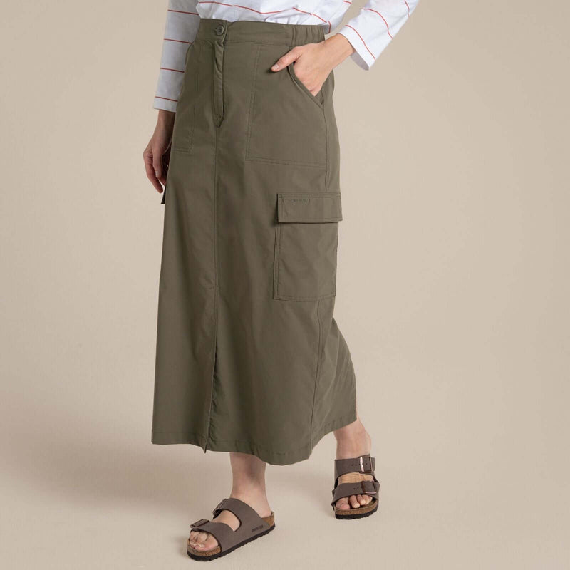 Load image into Gallery viewer, Craghoppers NosiLife Pro Women's Midi Skirt – Insect Repellent | Wild Olive