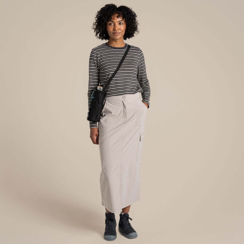Load image into Gallery viewer, Craghoppers NosiLife Pro Women's Midi Skirt – UPF50+ | Soft Mushroom