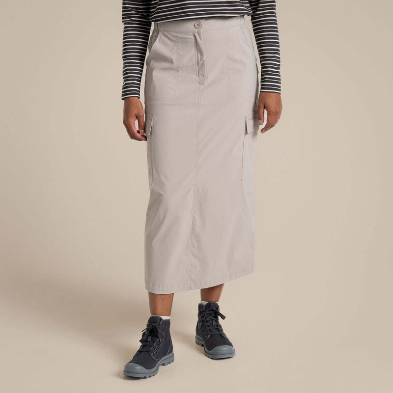 Load image into Gallery viewer, Craghoppers NosiLife Pro Women's Midi Skirt – UPF50+ | Soft Mushroom
