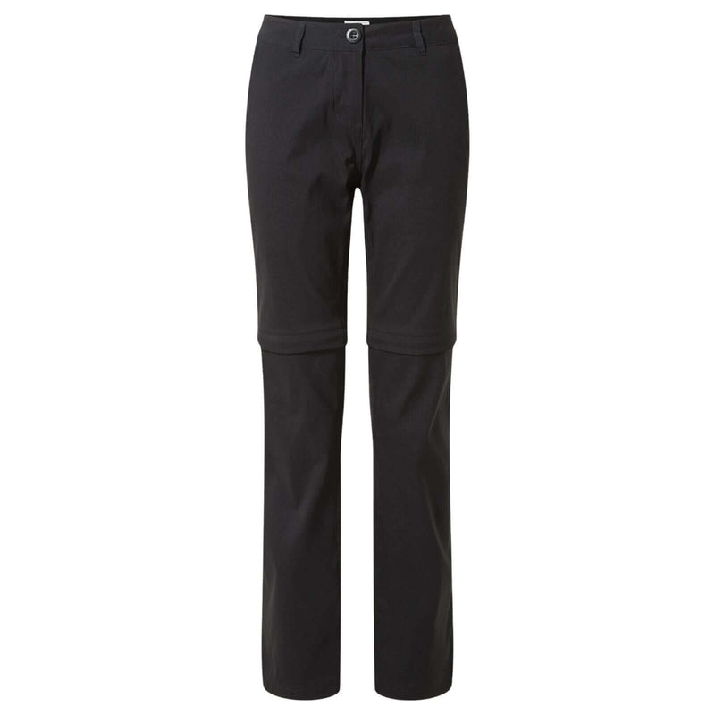 Load image into Gallery viewer, Craghoppers Kiwi Pro II Women's Convertible Trousers – Black | Regular