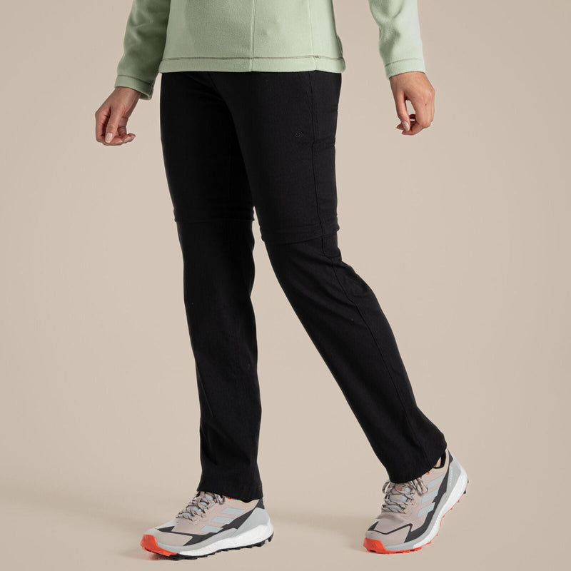 Load image into Gallery viewer, Craghoppers Kiwi Pro II Womens Convertible Trousers (REGULAR) in Black-3